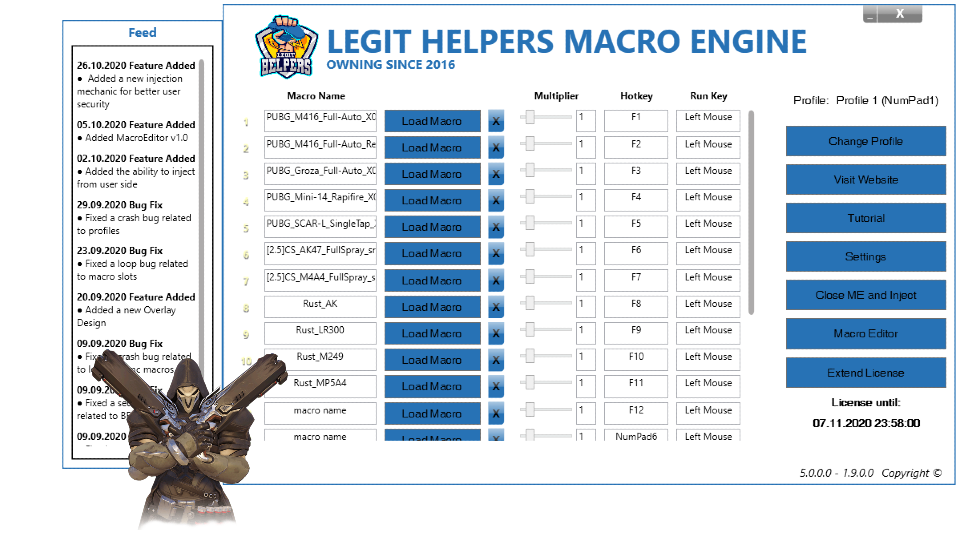 Undetected No Recoil Macros Top Macros Scripts Since 2016 Legit Helpers Com