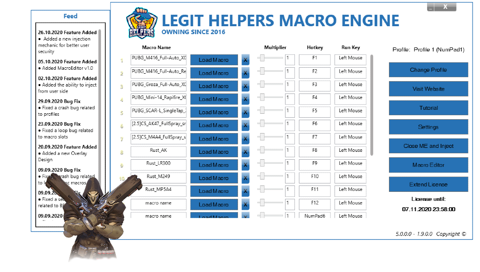 Undetected No Recoil Macros Top Macros Scripts Since 16 Legit Helpers Com